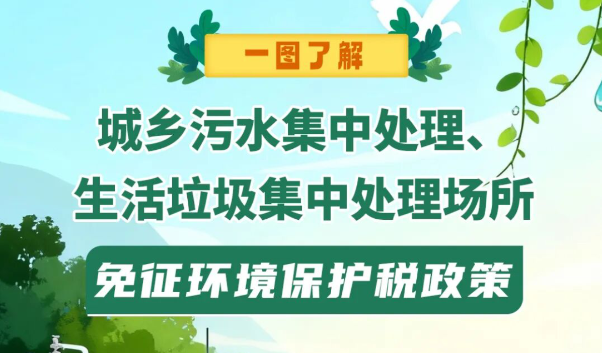 城乡污水集中处理、生活垃圾集中处理场所免征环境保护税政策