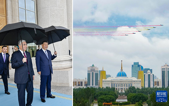 习近平同哈萨克斯坦总统托卡耶夫举行会谈