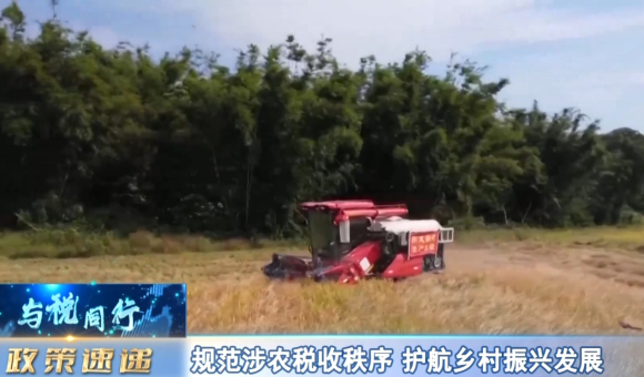 规范涉农税收秩序 护航乡村振兴发展