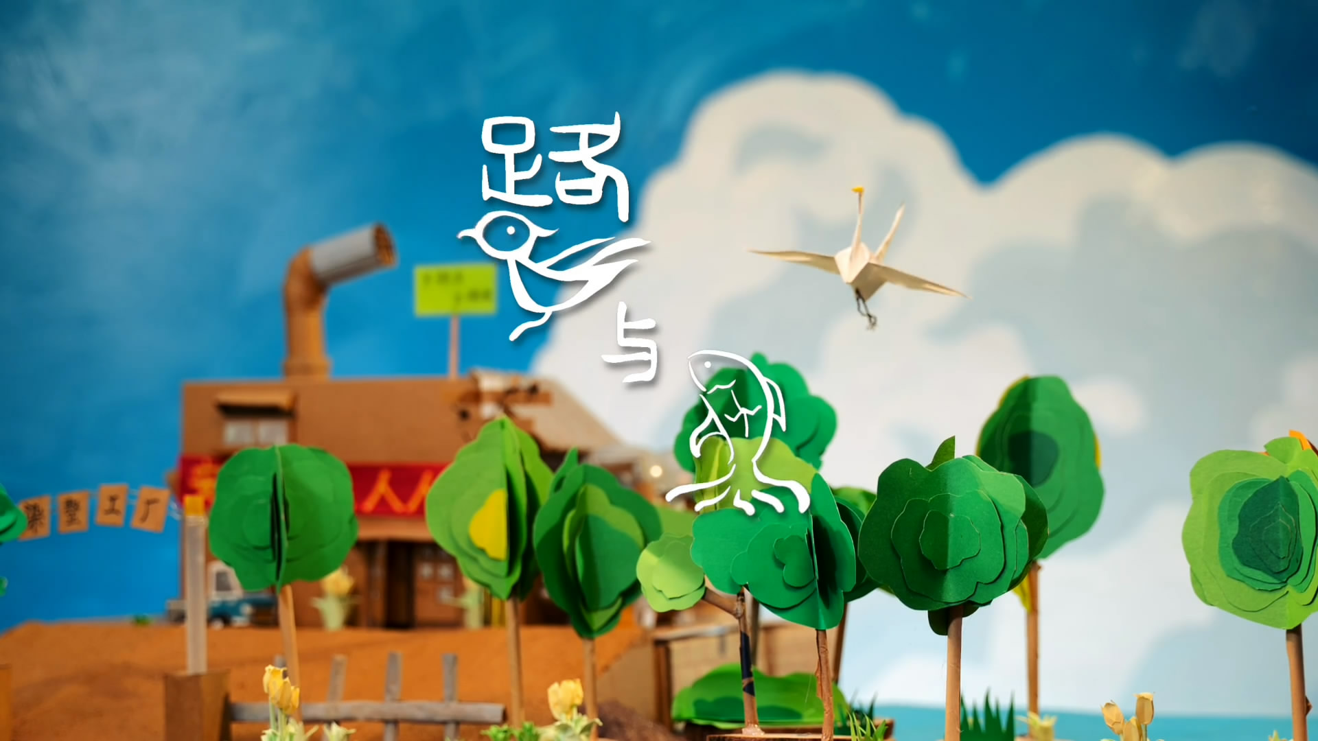 世界环境日丨定格动画《鹭与鱼》