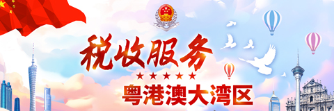 税收服务粤港澳大湾区