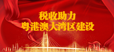 税收助力粤港澳大湾区建设